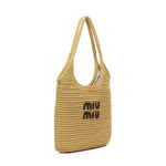 Tote bag IVY con logo 5BG231 ACQYF04GL MIU MIU 