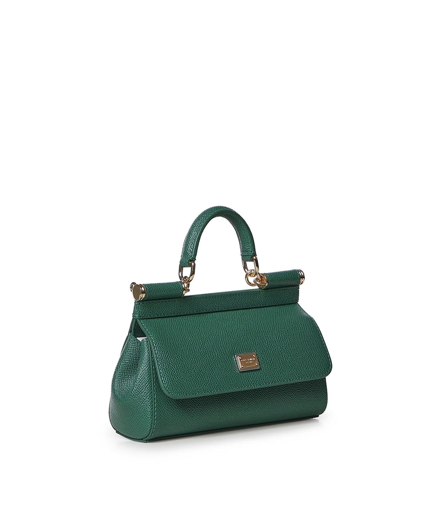 Borsa a mano Sicily mini in pelle di vitello Dauphine BB7116 B100187174 DOLCE & GABBANA 