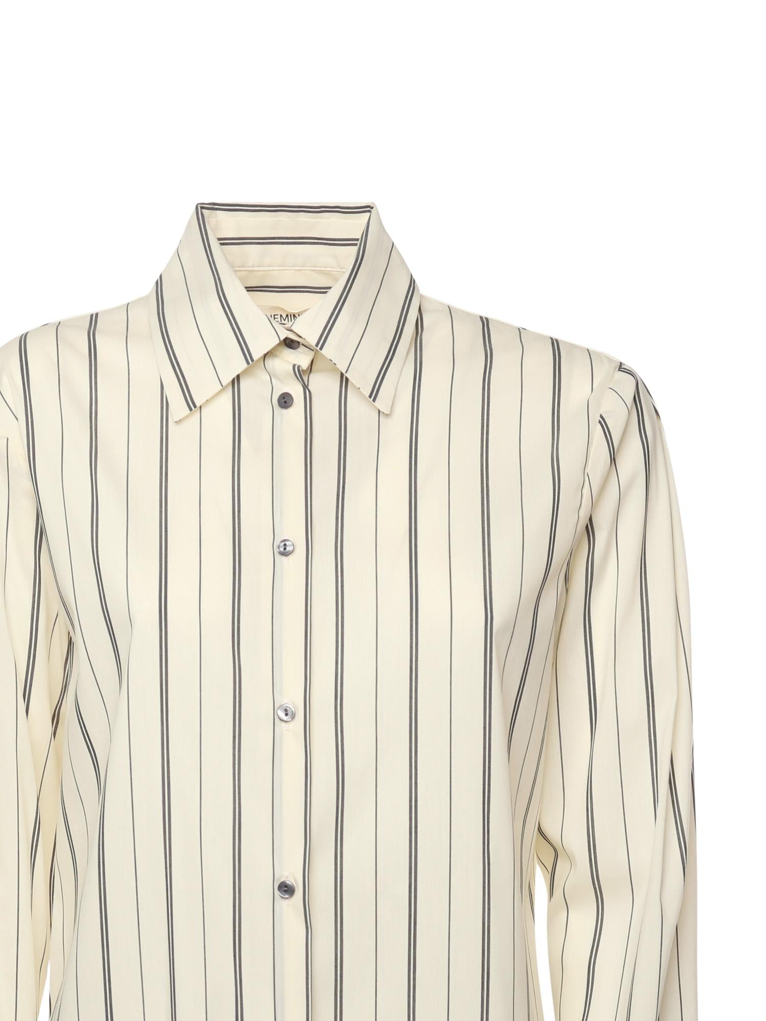 CAMICIA IN COTONE A RIGHE 26FWNCA-0001  NINEMINUTES 