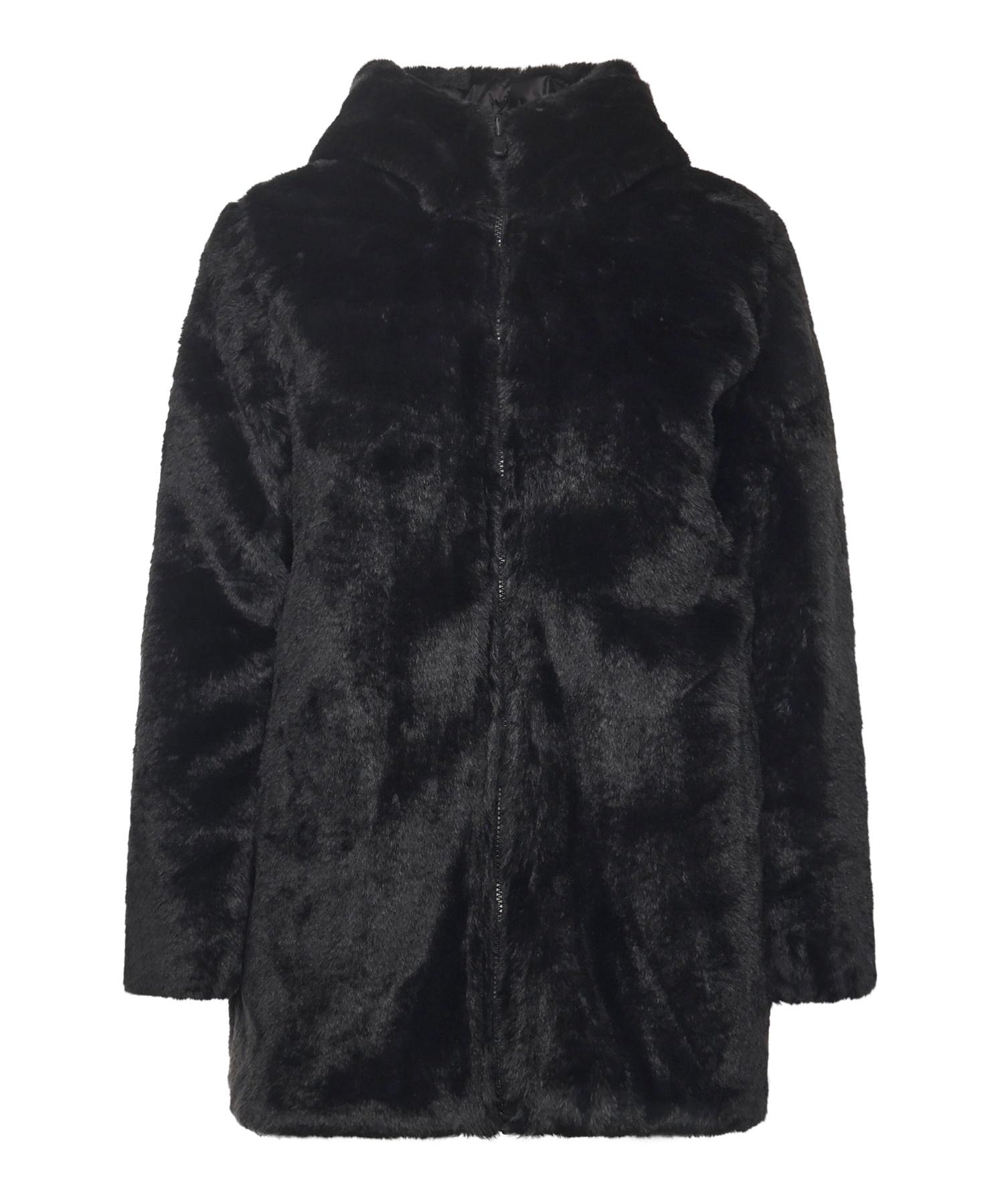 Giacca lunga Bridget in pelliccia sintetica D40070W FURY2110000 SAVE THE DUCK 