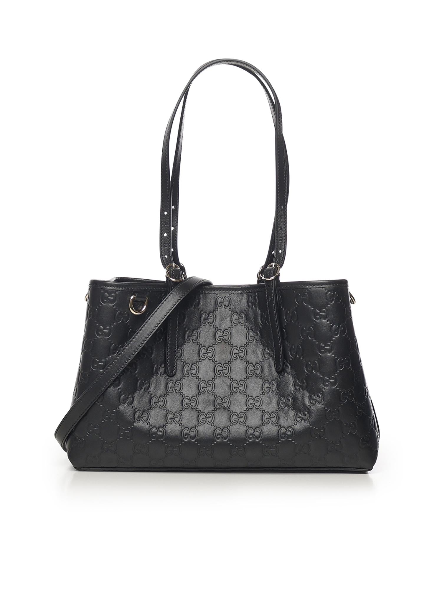 Borsa shopping GG Emblem in pelle media 815214 AAFDV1000 GUCCI 