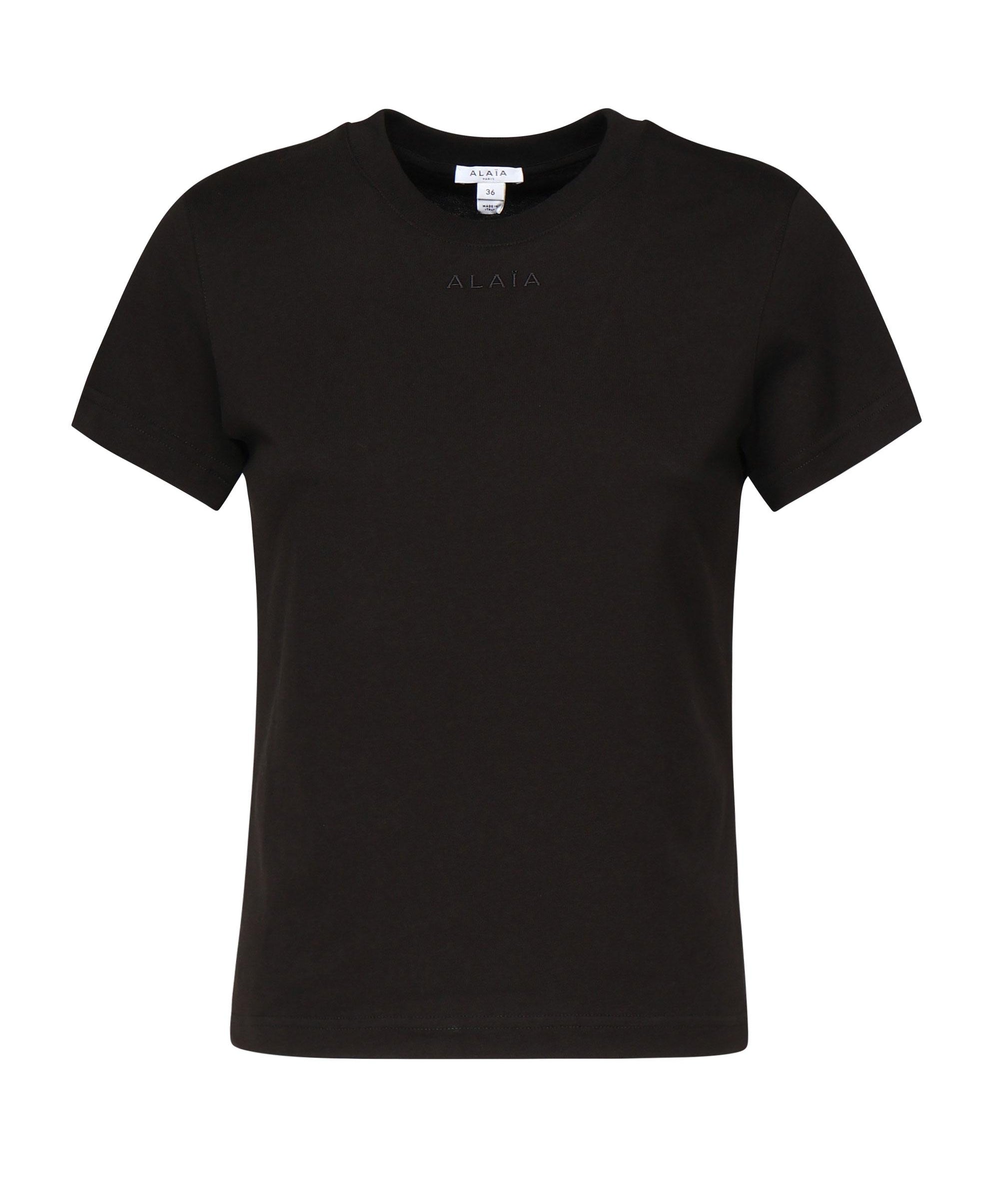 T-shirt in cotone AA9H0431J0105 995 ALAIA 