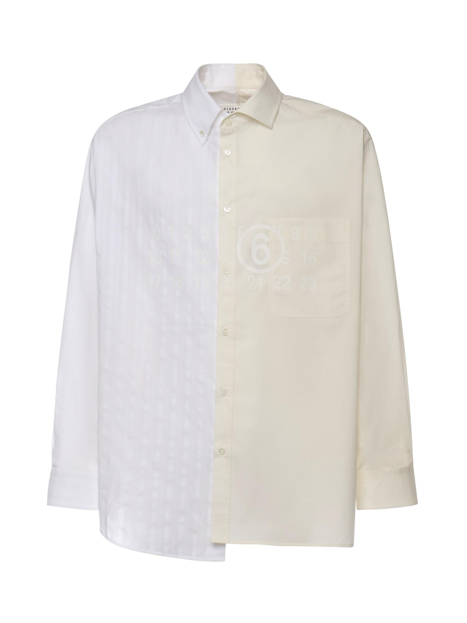 Camicia Numeric Signature MM6 in cotone SH0DT0025 MTN135961 MM6 Maison Margiela 