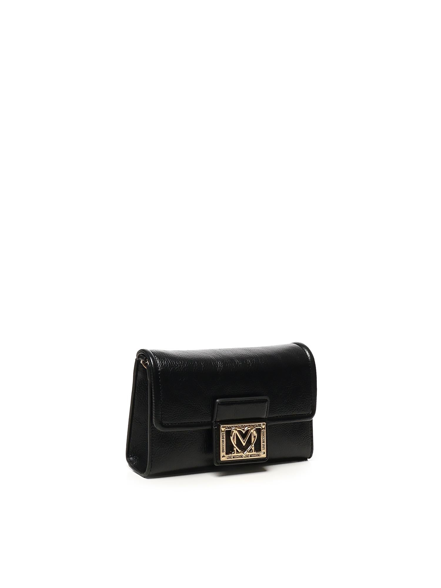 Borsa a tracolla con logo JC4093PP1NLI0 000 LOVE MOSCHINO 