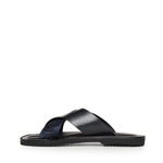 Sandali crossed in pelle e nastro con logo X4P124 XN787MB007 EMPORIO ARMANI 
