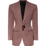 Giacca in lana e lino mélange 861430 V6DL05117 BOTTEGA VENETA 