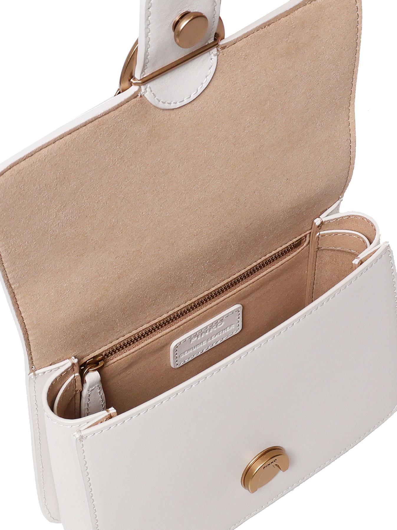 Borsa mini a mano Love Bag Top Handle in pelle 100071 A0F1Z14Q PINKO 