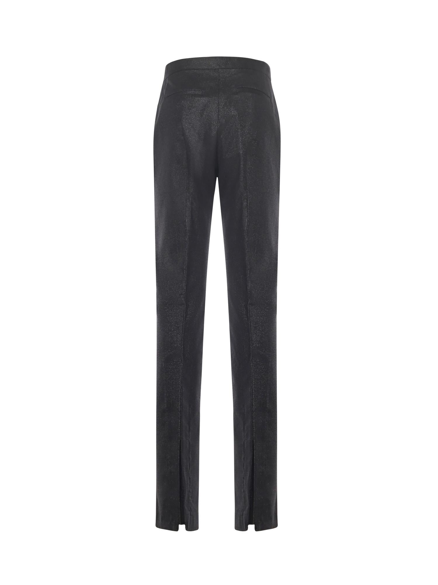 Pantaloni dritti gessati effetto brillante 106124 A305Z99 PINKO 