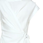 Mini abito in popeline con incrocio 105215 A2LDZ04 PINKO 