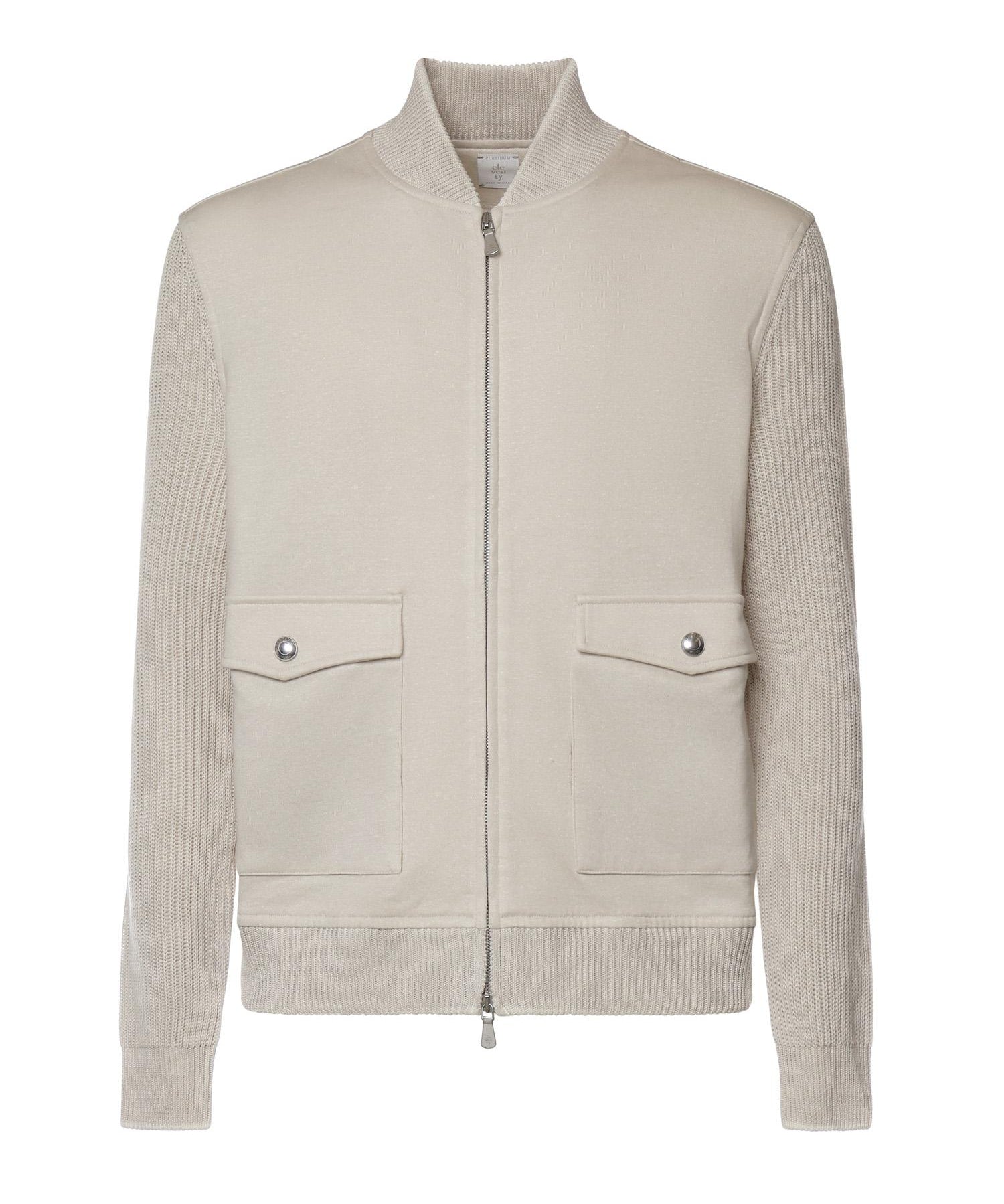 Bomber in cotone e lino M75GBTM32TES0M200 02-01 ELEVENTY 
