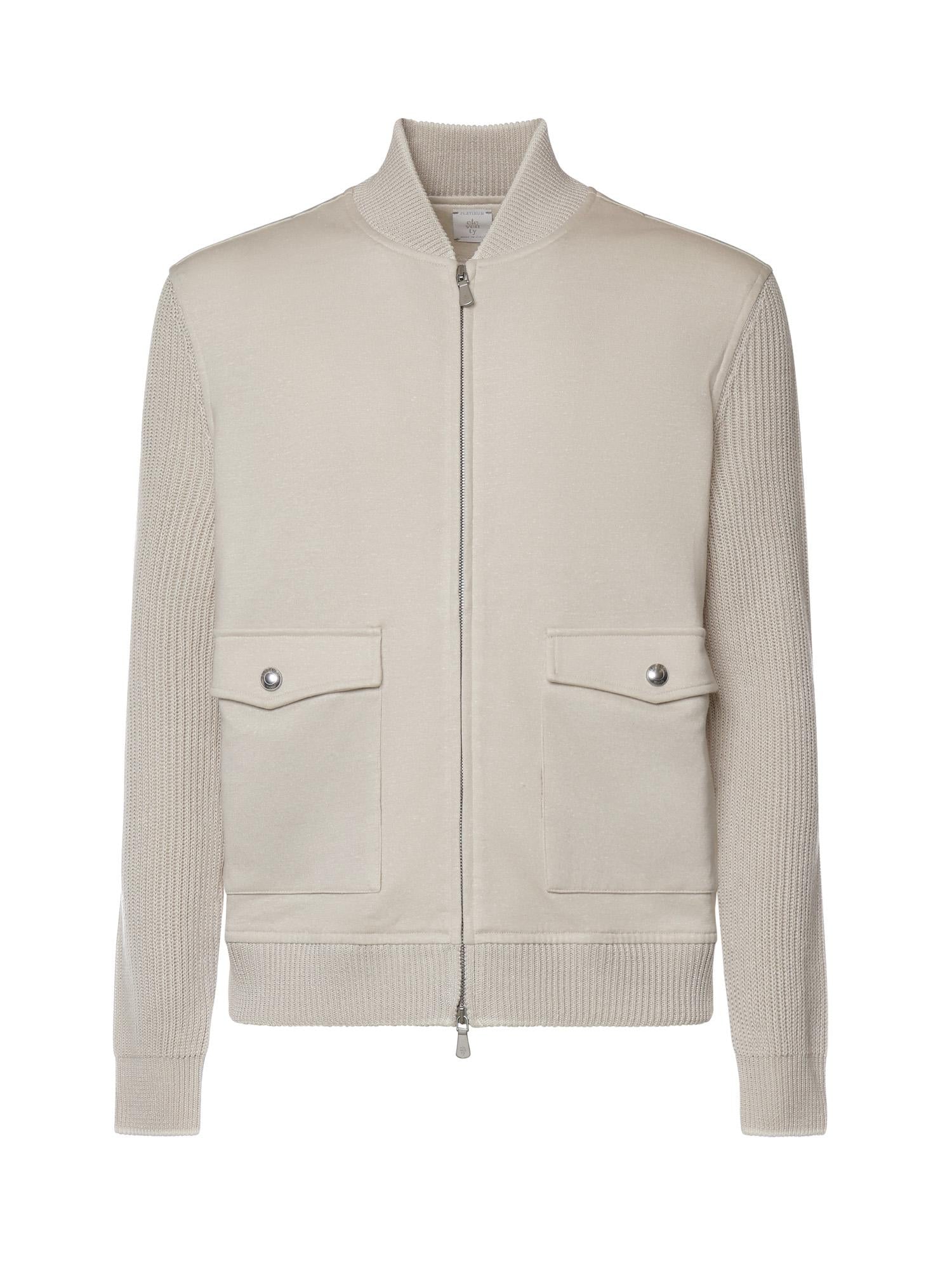 Bomber in cotone e lino M75GBTM32TES0M200 02-01 ELEVENTY 