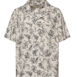 Camicia bowling in cotone con stampa GMP02655 P00233383259 GOLDEN GOOSE 