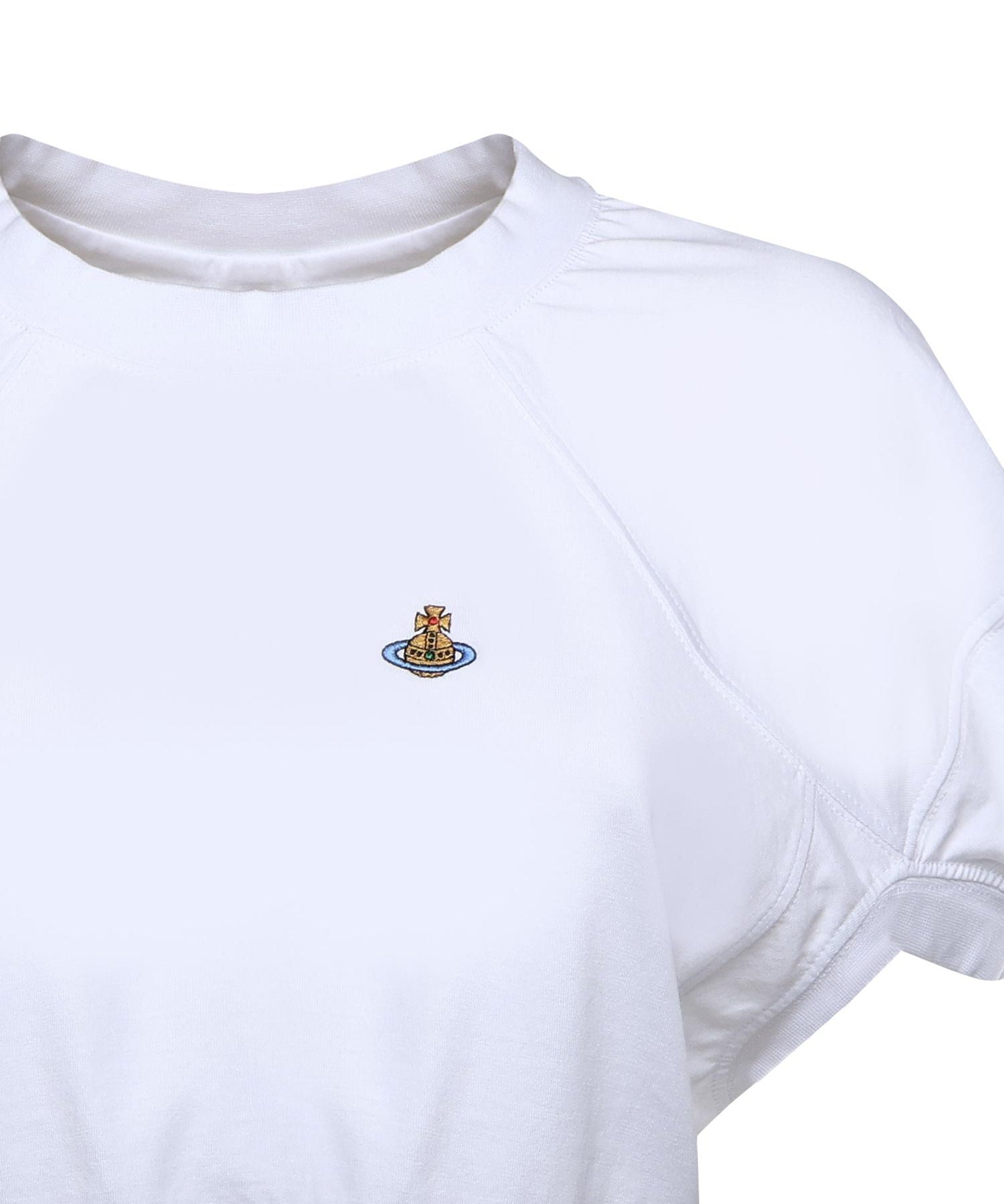 T-shirt cropped Football in cotone 1G010017 J001MA401 VIVIENNE WESTWOOD 