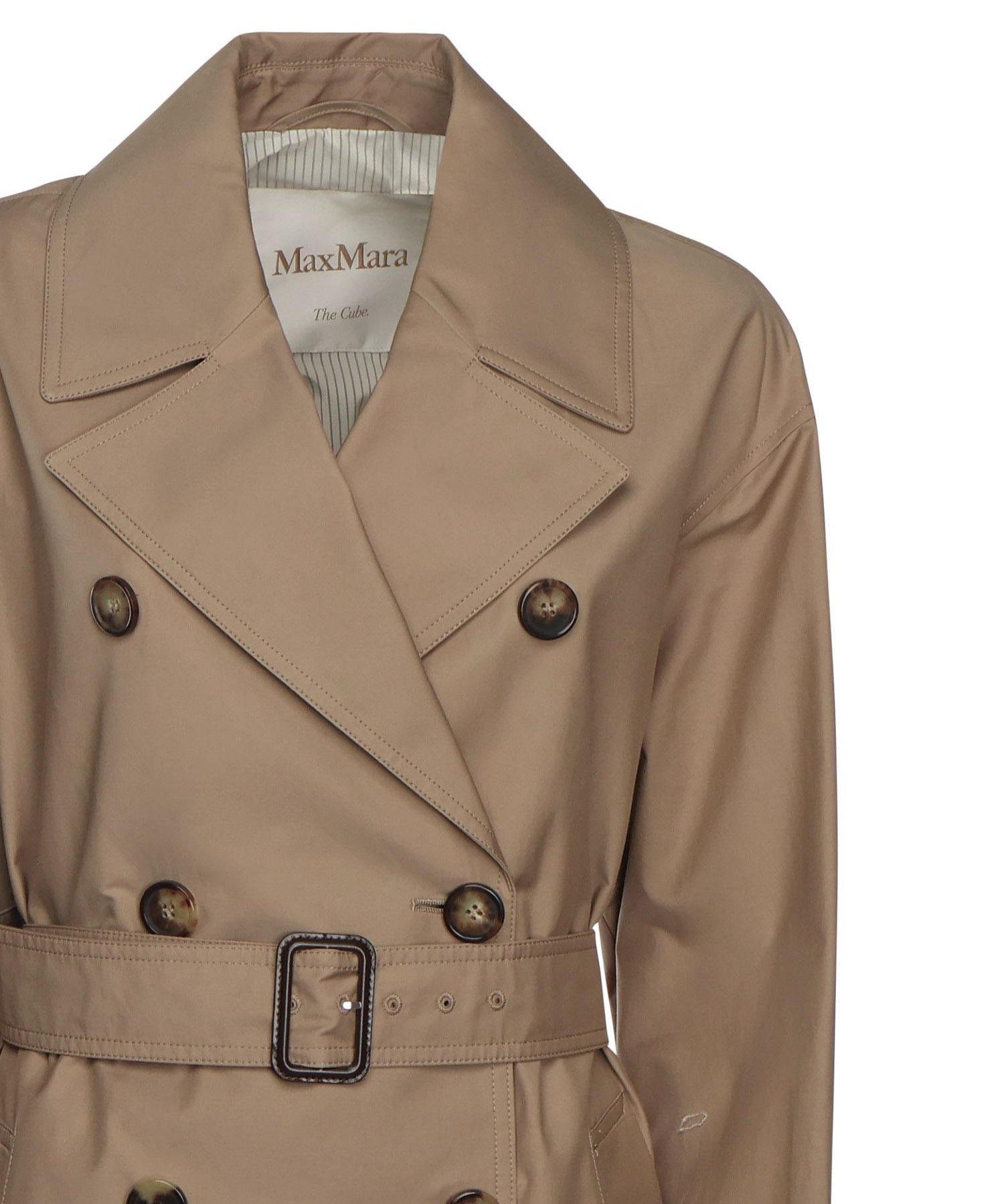 Trench lungo in twill di cotone 2529026034600 001 MAX MARA THE CUBE 