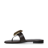 Sandali infradito in pelle GD56B FONDENTE+ORO DONNARI' 