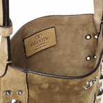 Borsa Nellcôte VLogo in suede con borchie 7Y2B0R34 JETRDX VALENTINO GARAVANI 