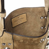 Borsa Nellcôte VLogo in suede con borchie 7Y2B0R34 JETRDX VALENTINO GARAVANI 