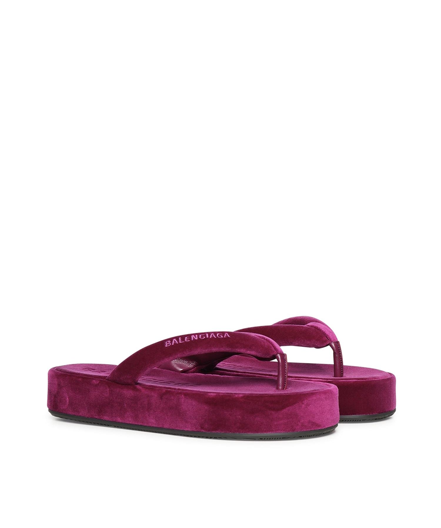 Infradito Jet Lag in velluto 869749 WCDQ05590 BALENCIAGA 