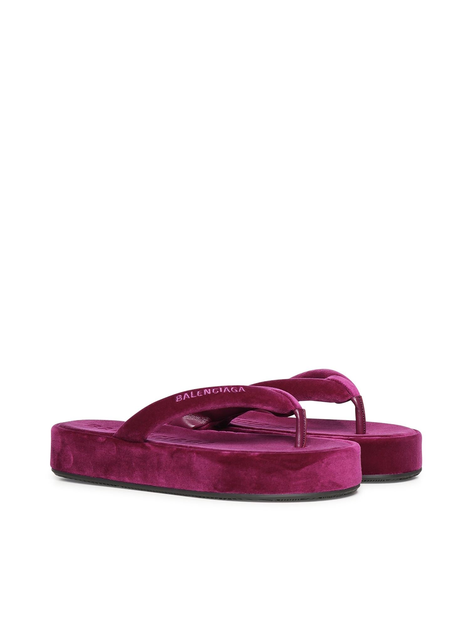 Infradito Jet Lag in velluto 869749 WCDQ05590 BALENCIAGA 