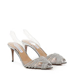 Décolleté Gatsby in PVC con cristalli GASMIDL0 SPPCCC AQUAZZURA 