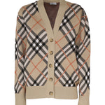 Cardigan con motivo check 8093491 B9368 BURBERRY 