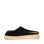 Sabot in suede nera con suola in para SBMR004004 P524600N99 MARNI 
