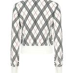 Pullover cropped Argyle<BR/> 8111468 A3282 BURBERRY 