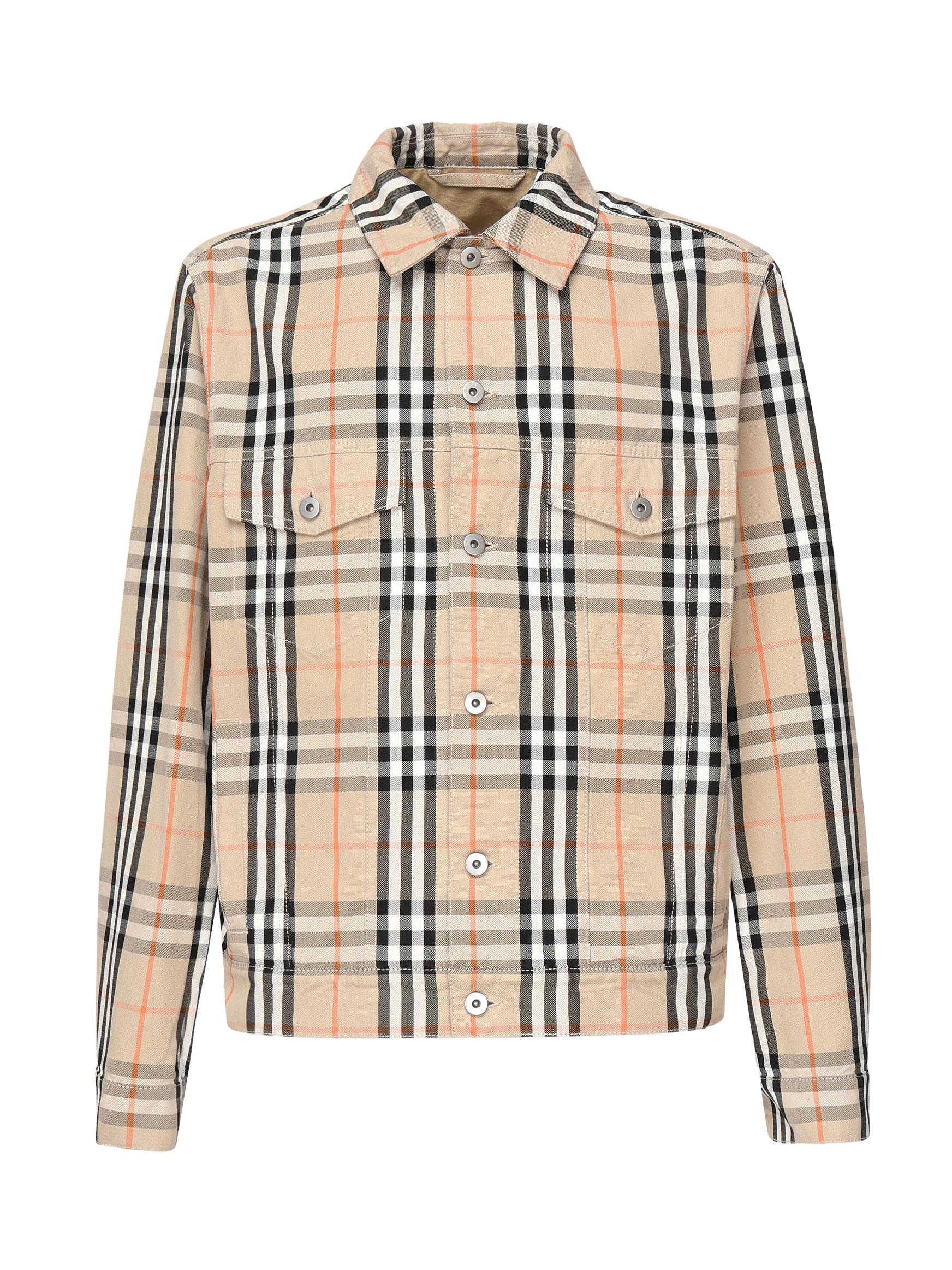 Giacca in cotone Check 8097582 B9368 BURBERRY 
