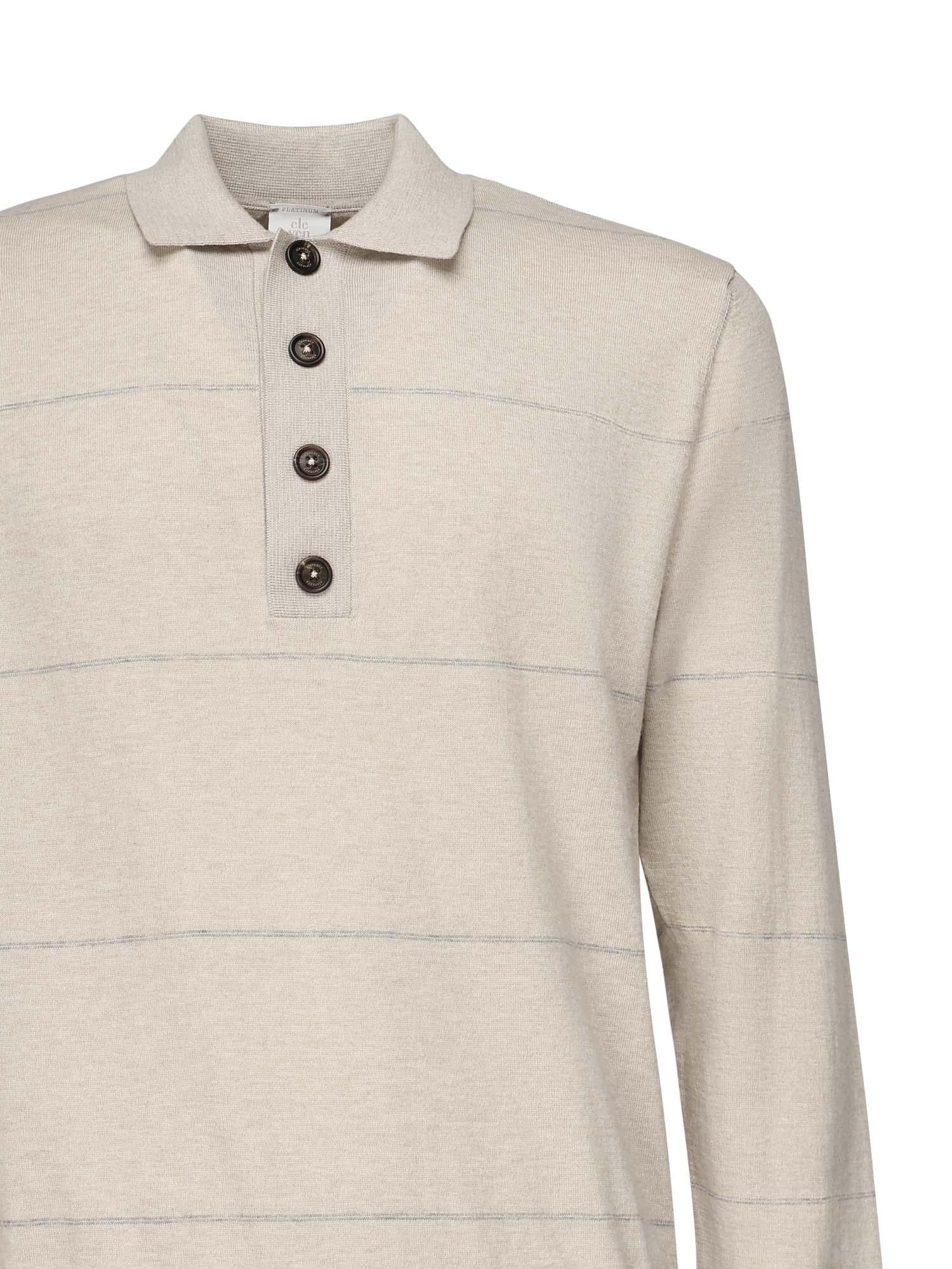 Polo maniche lunghe a righe L76POLL12MAG0L031 02-13 ELEVENTY 