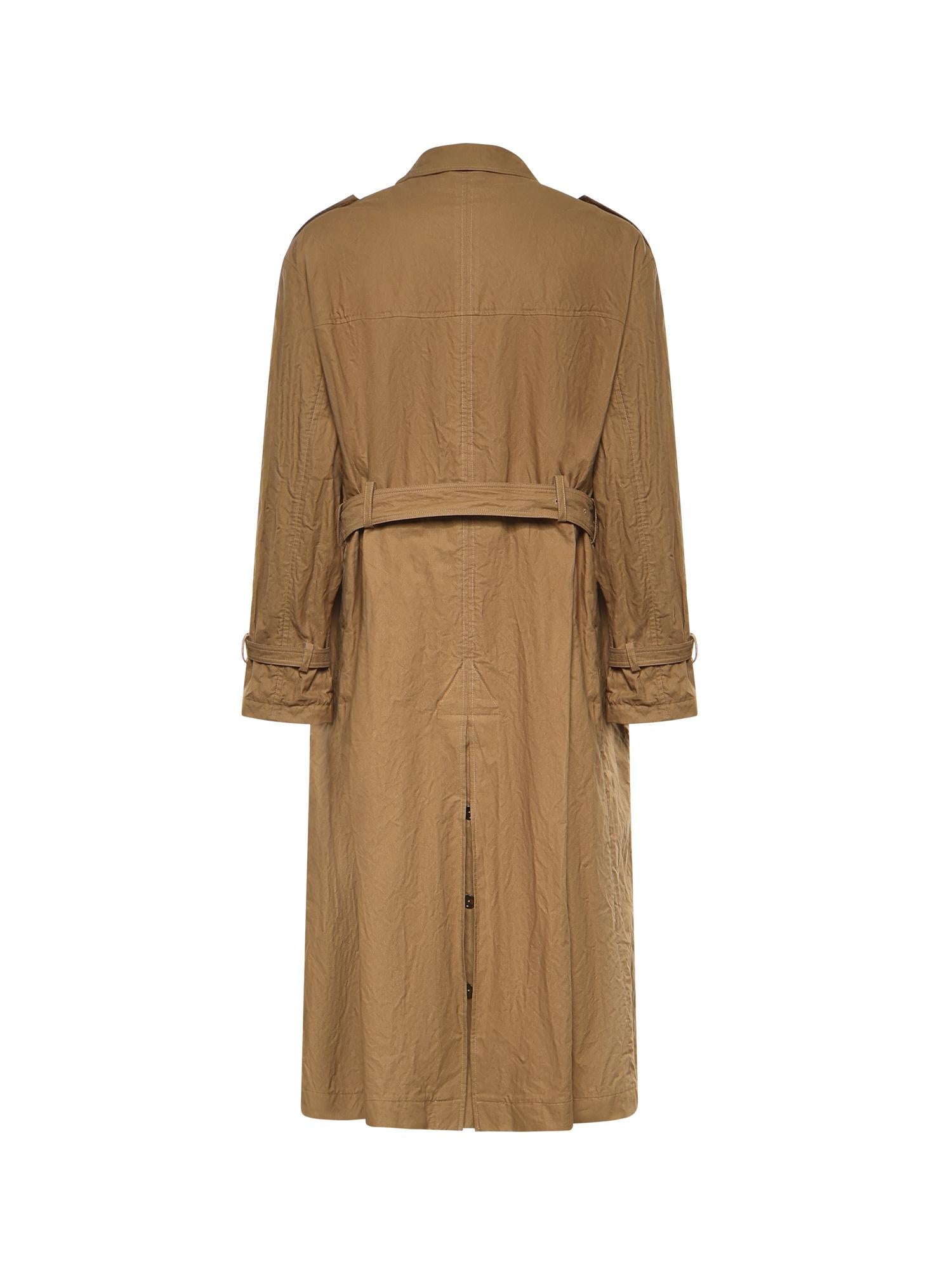 Trench in cotone effetto stropicciato G057JT HUMWDM0453 DOLCE & GABBANA 