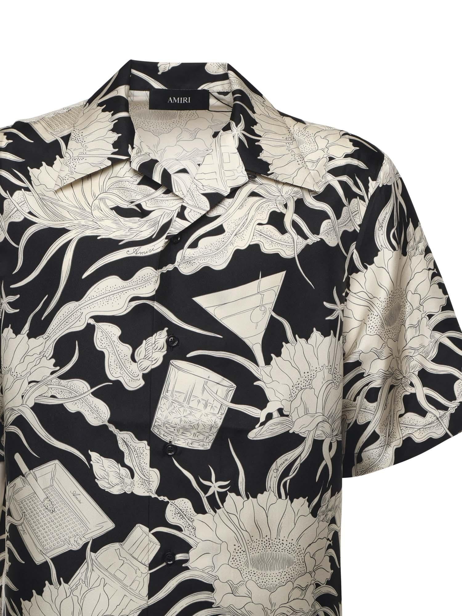 Camicia cocktail in cotone <BR/> AMSTCA1208 001 AMIRI 
