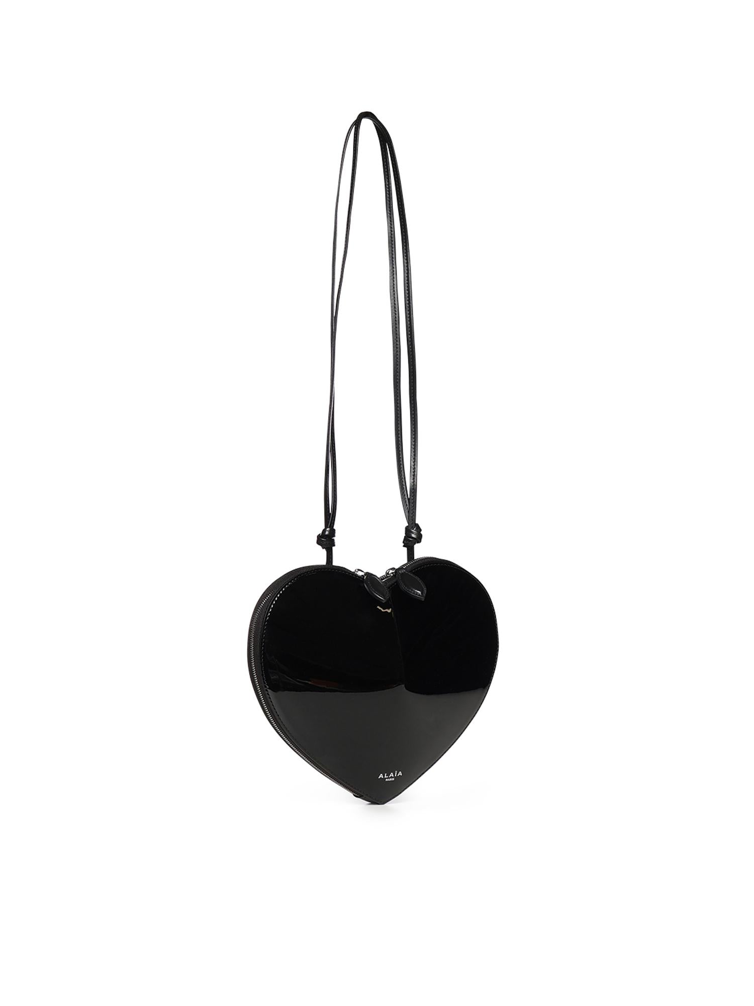 Borsa Le Cœur in pelle verniciata AA1P003CA189 999 ALAIA 