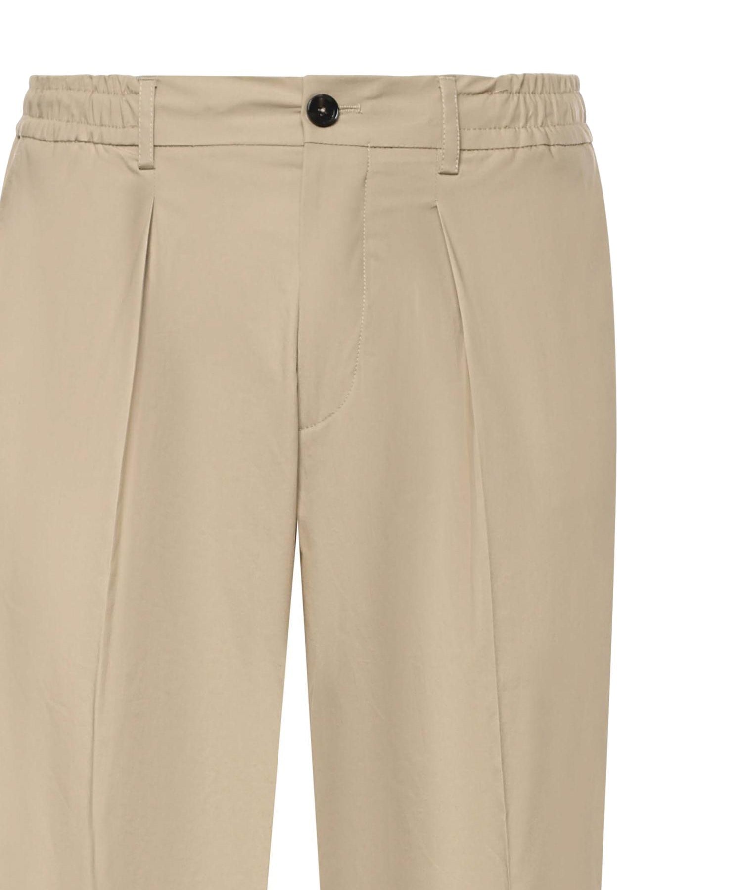 Pantaloni Dominique in cotone stretch DOMINIQUE STSCNOCCIOLA BE ABLE 