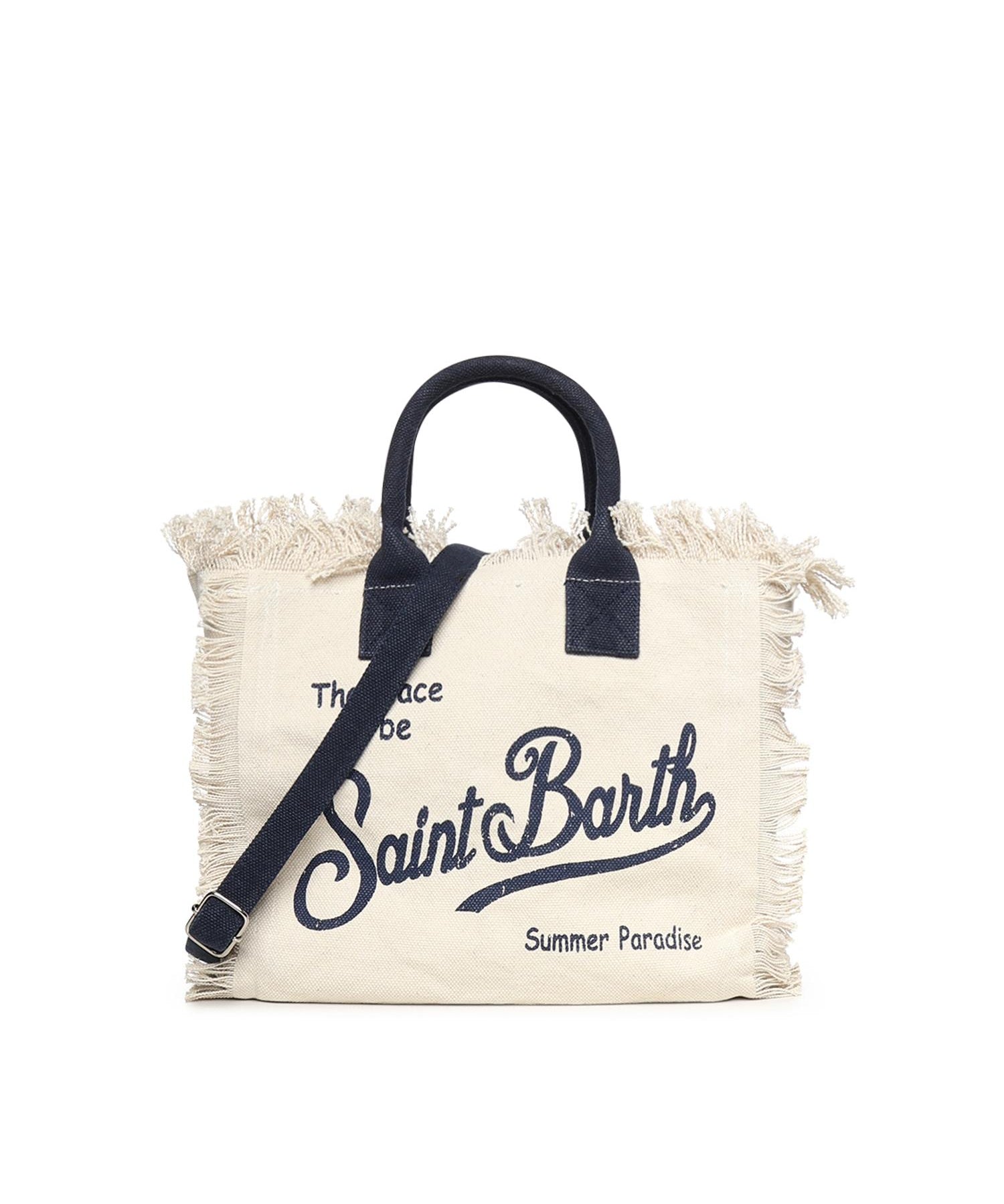 Borsa Colette in canvas con frange COL0001 02564L MC2 SAINT BARTH 