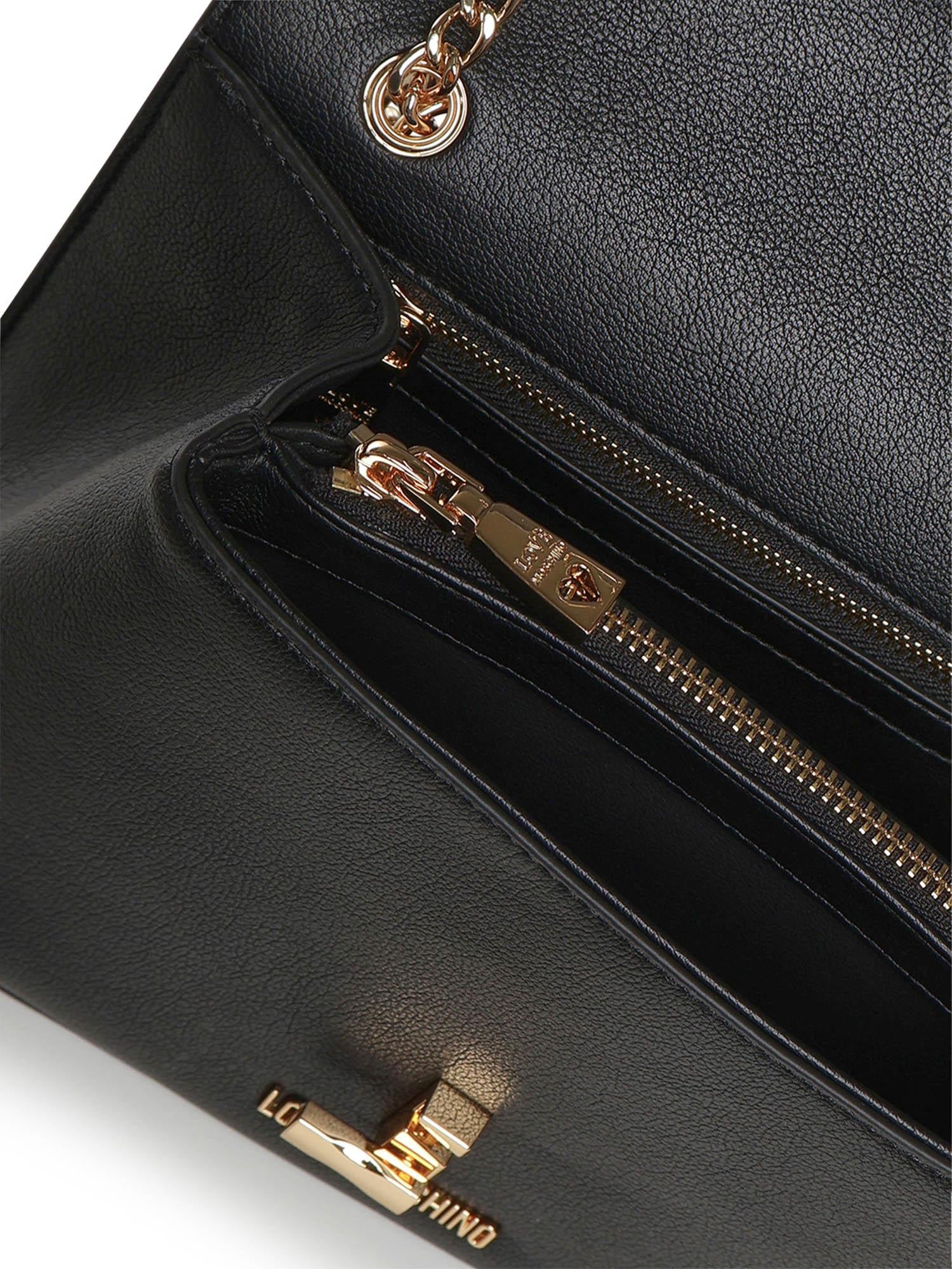 Borsa a tracolla con logo JC4138PP1OLQ0 000 LOVE MOSCHINO 