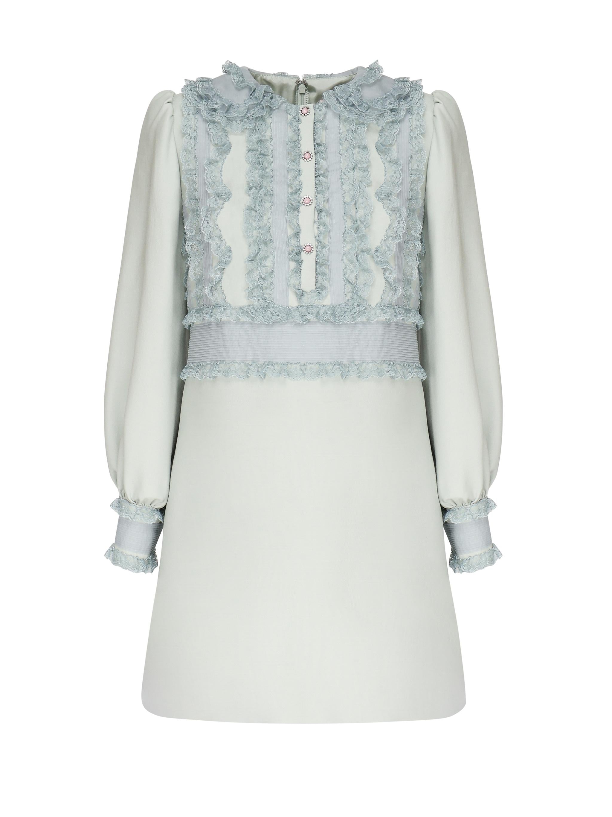 Abito corto in crepe couture ricamato 6B3VAEJ6 1CFR5F VALENTINO GARAVANI 