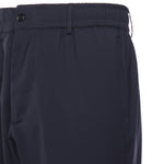 Pantaloni Astro in gabardine di misto lana ASTRO BLU GIULIANO GALIANO 