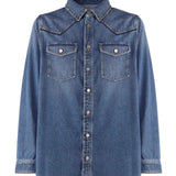 Camicia in denim Studshirt 2V3DB94J 93B558 VALENTINO GARAVANI 