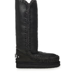 Stivali Eskimo 40 rhinestones logo MUFW101052B CBKG MOU 