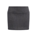 Minigonna in fresco di lana gessato G647 ES0080D903 DONDUP 
