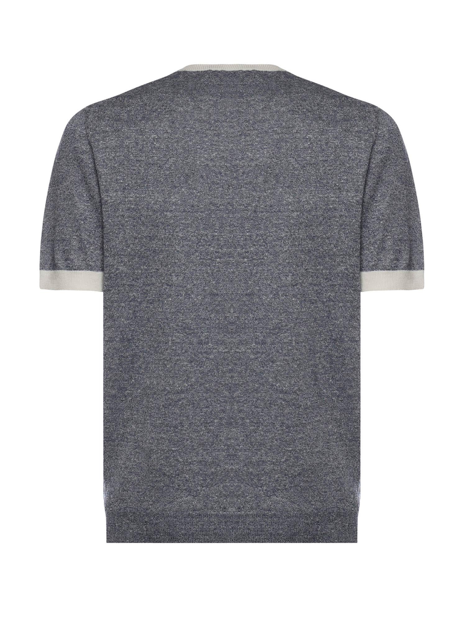 T-shirt in lino e cotone NMMC1522420WYK 11G2 FAY 