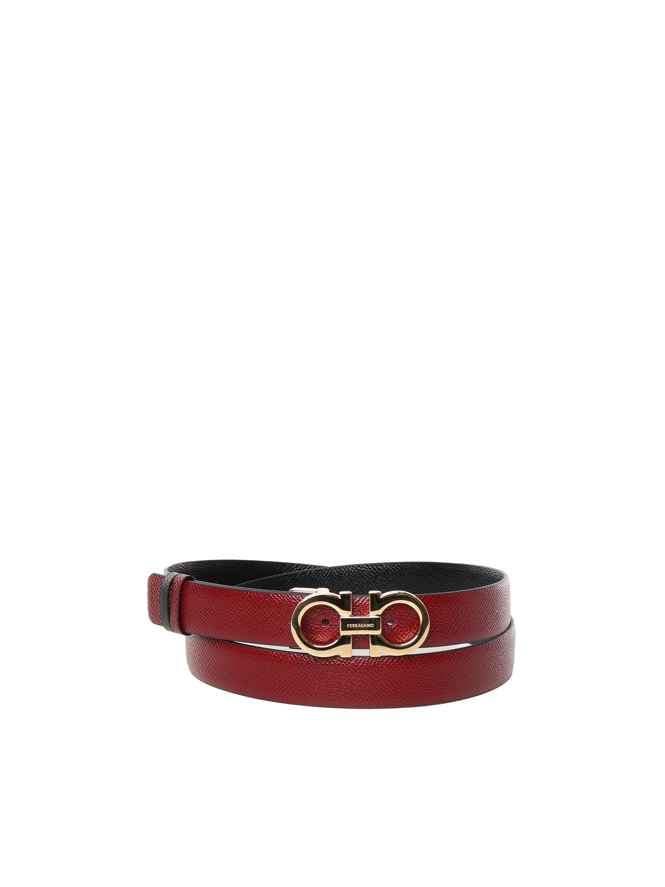 Cintura reversibile e regolabile Gancini<BR/> 23A565 780393826 FERRAGAMO 