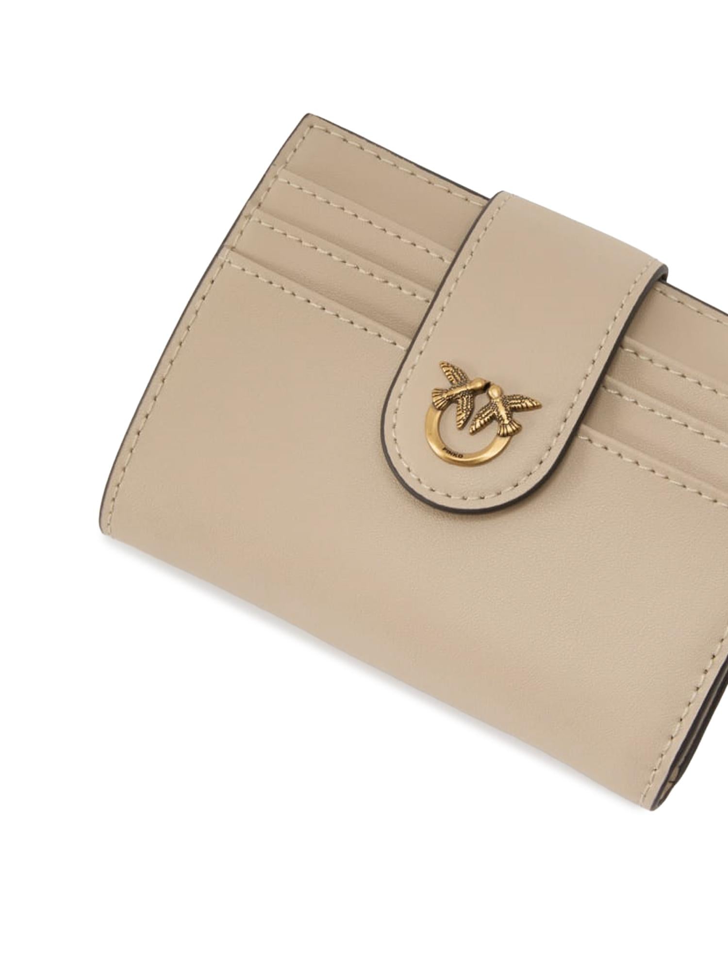 Portafoglio in pelle con logo 103610 A0F1C50Q PINKO 