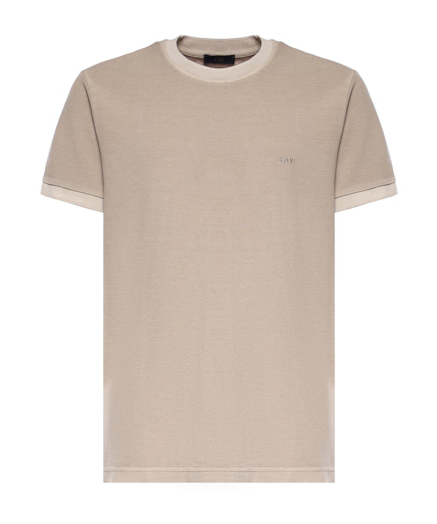 T-shirt in piquet di cotone NPMB352136TZEF C803 FAY 