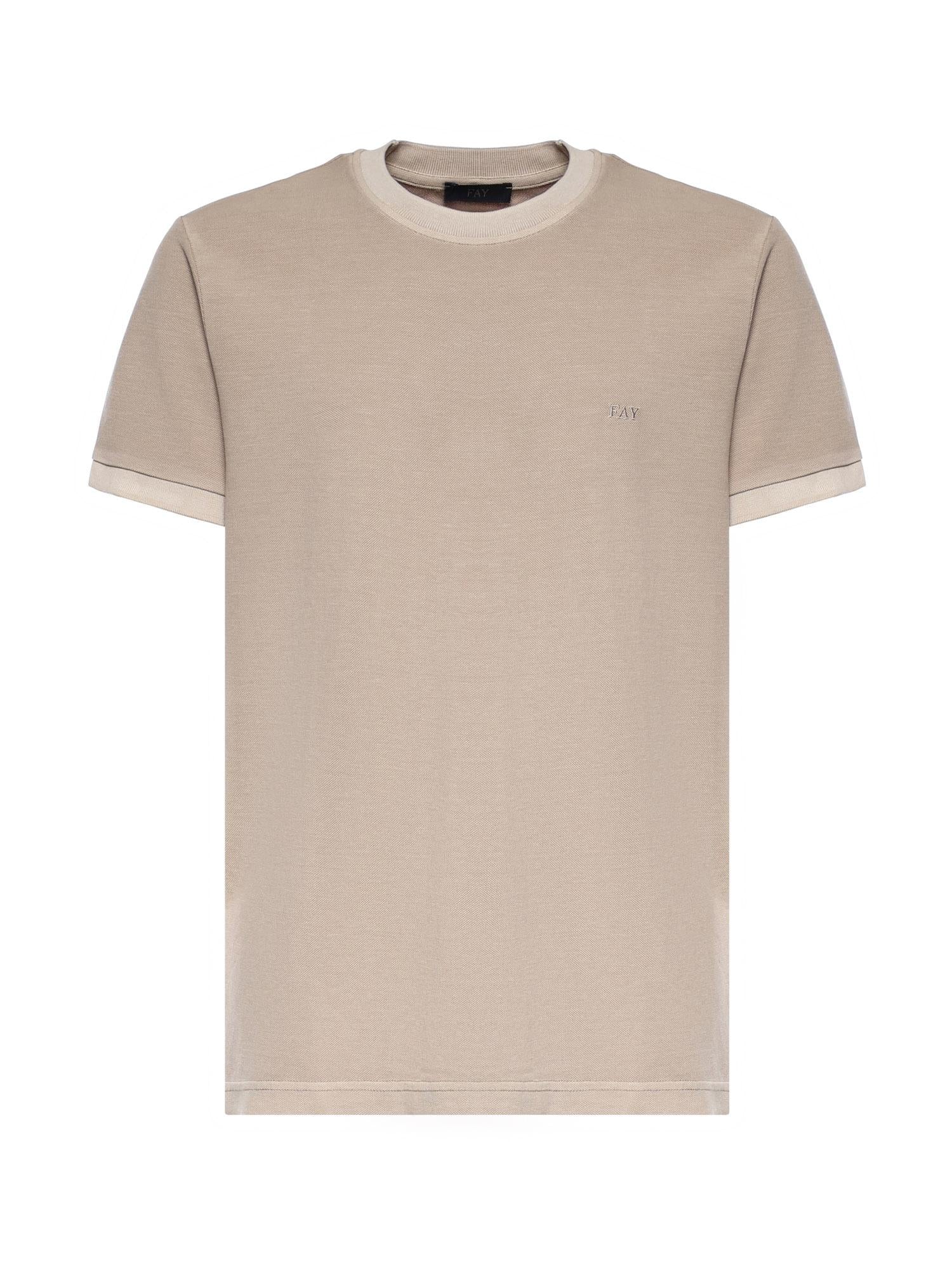 T-shirt in piquet di cotone NPMB352136TZEF C803 FAY 
