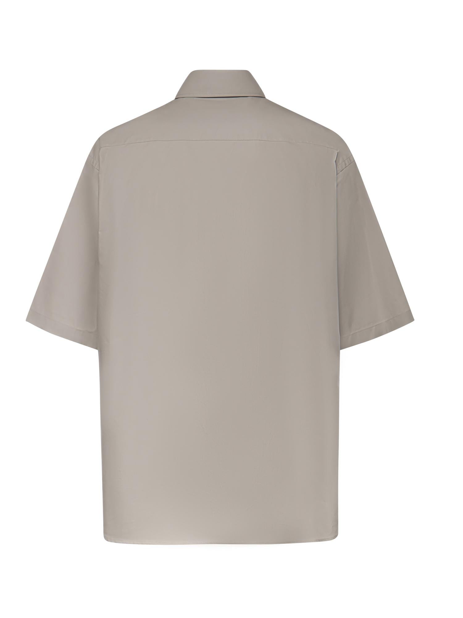 Camicia in cotone con stampa logo 869793 TRM282967 BALENCIAGA 