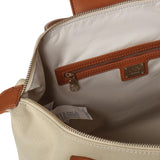 Borsa shopping Responsible con logo 73BS9N001 RESPONSIBLEOFF WHITE/CUOIO V° 73 