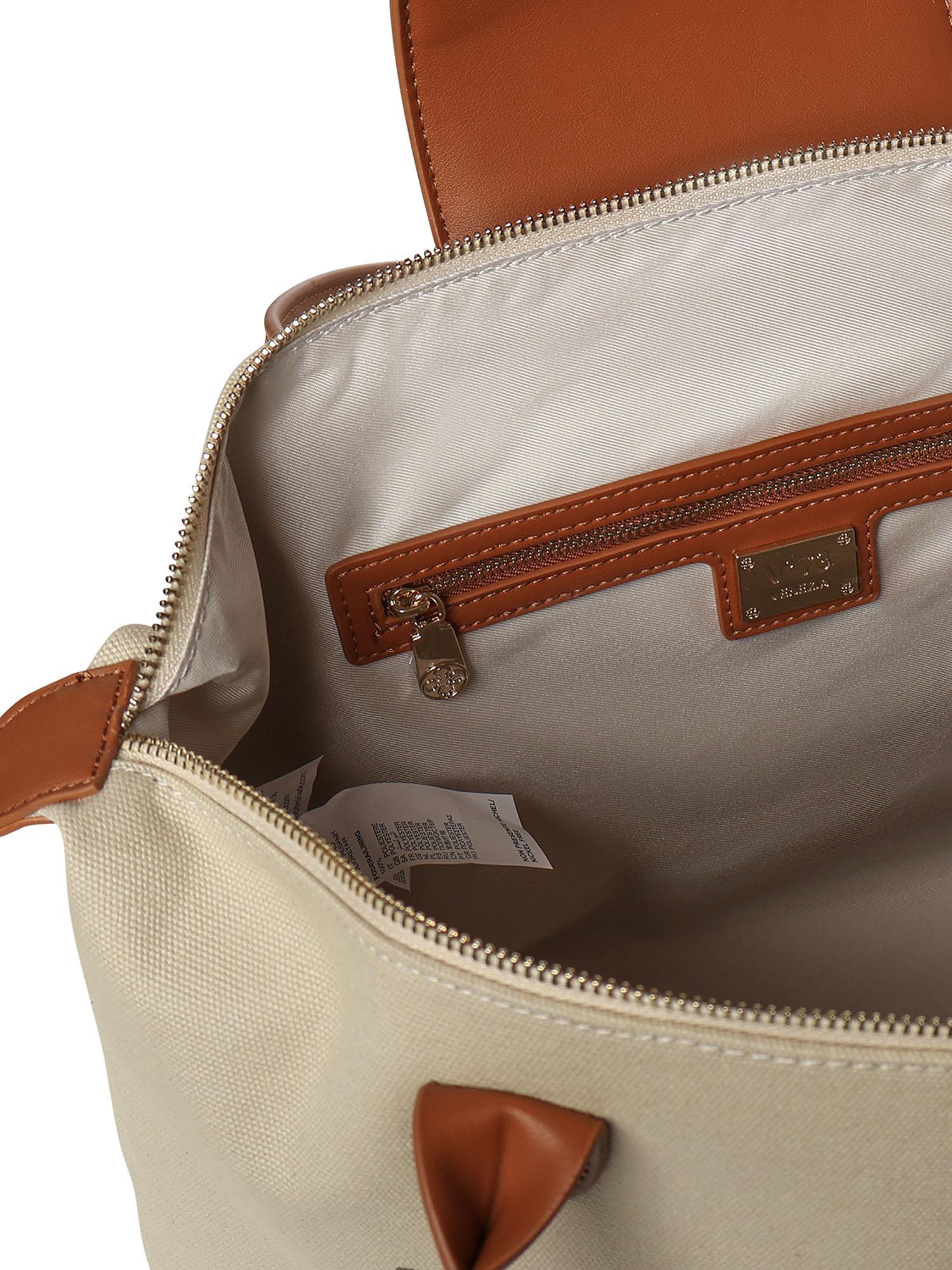 Borsa shopping Responsible con logo 73BS9N001 RESPONSIBLEOFF WHITE/CUOIO V° 73 