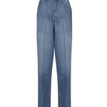 Jeans in denim con logo GWP394 17GGF0076 MIU MIU 