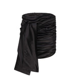 Minigonna in raso con fiocco F4CRCT FURAGN0000 DOLCE & GABBANA 